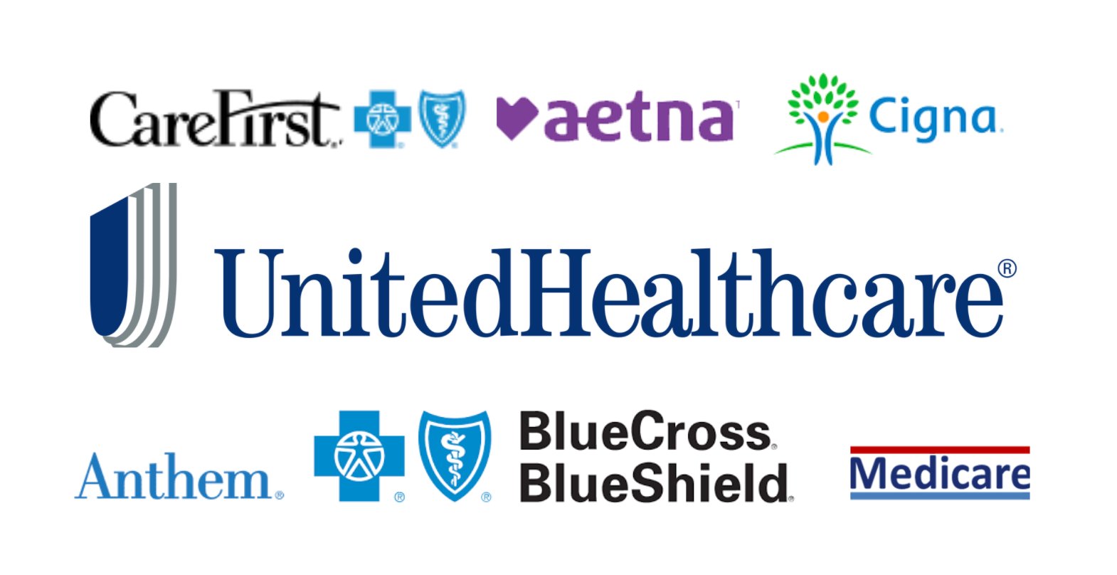 Accepted insurances: CareFirst BCBS, Aetna, Cigna, UnitedHealthcare, Anthem, BlueCross BlueShield, Medicare